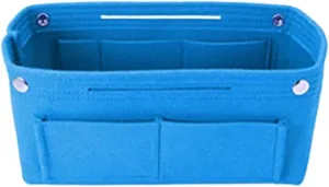 Purse Organizer Insert Felt Cloth Insert Bag Cosmetic Organizer Insert For Women Luxury Tote Handbags Makeup Bags Inner Pouch Liner Bag(Color-A7,M 30x18x12cm)