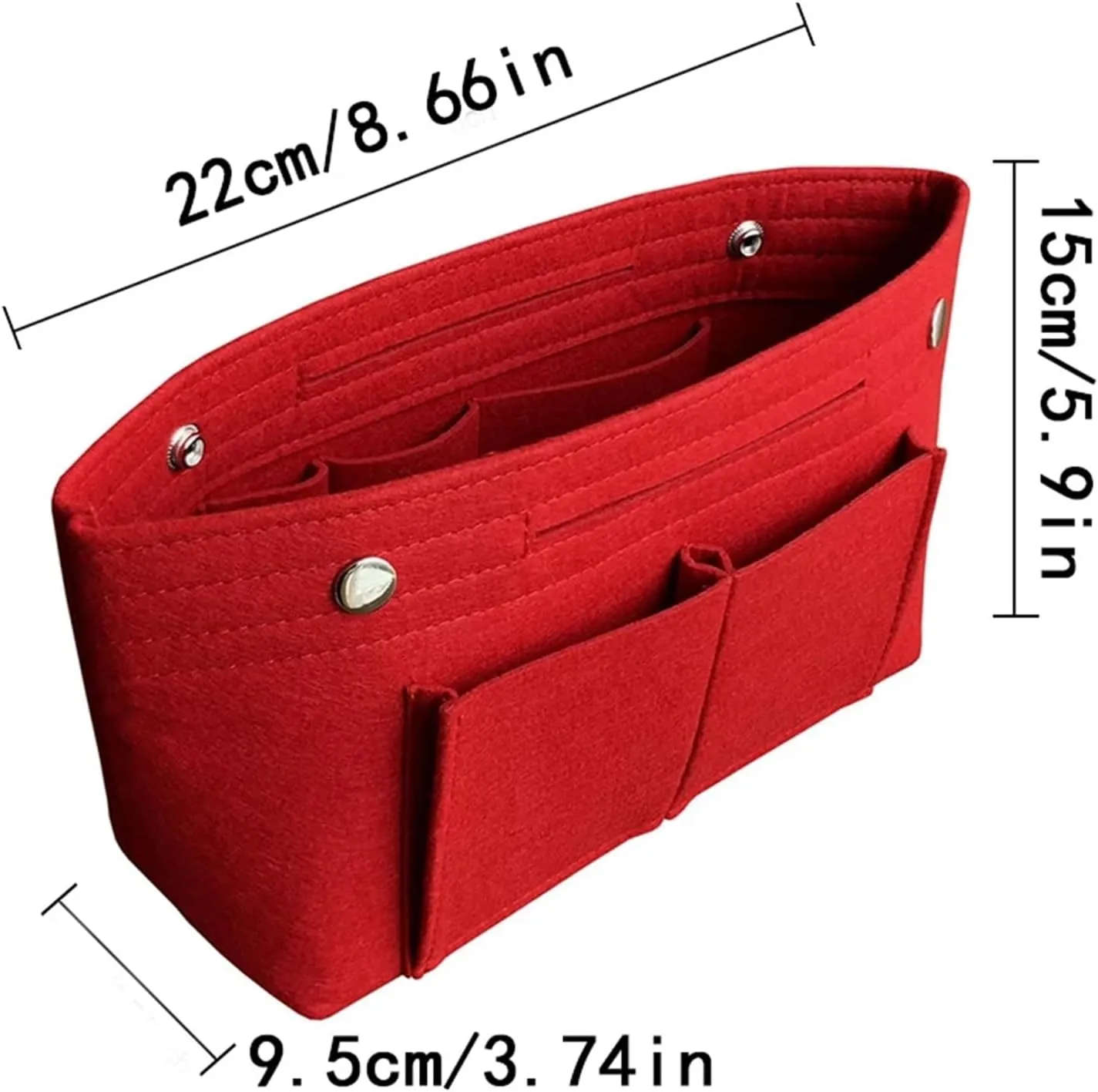 Purse Organizer Insert Felt Cloth Insert Bag Cosmetic Organizer Insert For Women Luxury Tote Handbags Makeup Bags Inner Pouch Liner Bag(Color-A7,M 30x18x12cm)