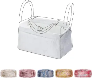 Purse Organizer Insert for Lindy 19/26/30/34 bags, Lightweight Bag Shaper for Women Luxury Handbag Tote, Soft Inner Bag Organizer(LD26, Snowflake)