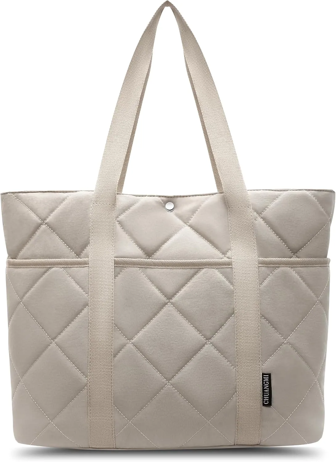 Quilted Tote Bag For Women, Puffer Tote Bag For Women, Trendy And Lightweight Travel Tote Bags For Work