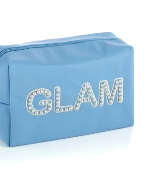 "Glam" Zip Pouch | Sky
