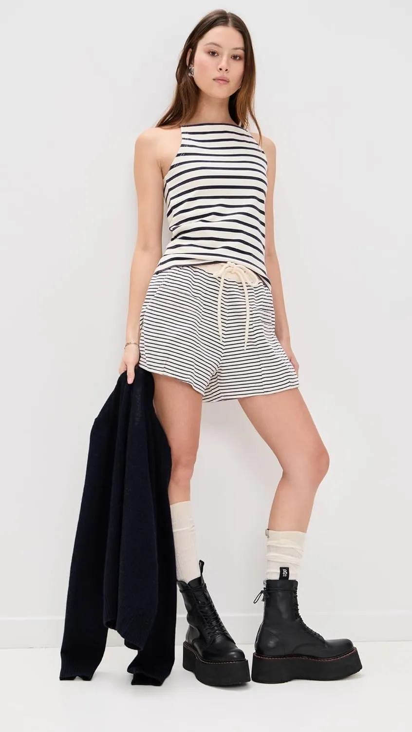 R13 Women's Layered Pocket SweatShorts