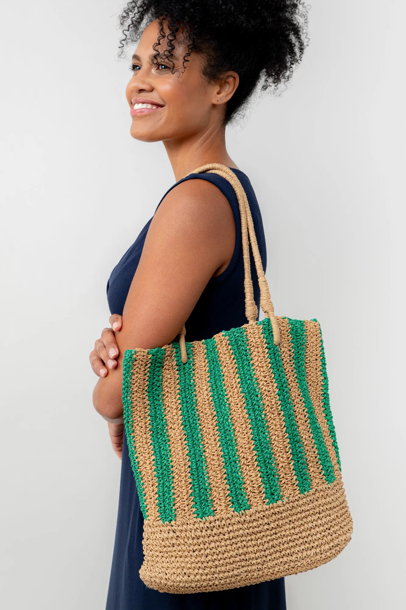 Raffia Shoulder Bag