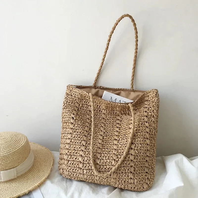 Raffia Shoulder Bag