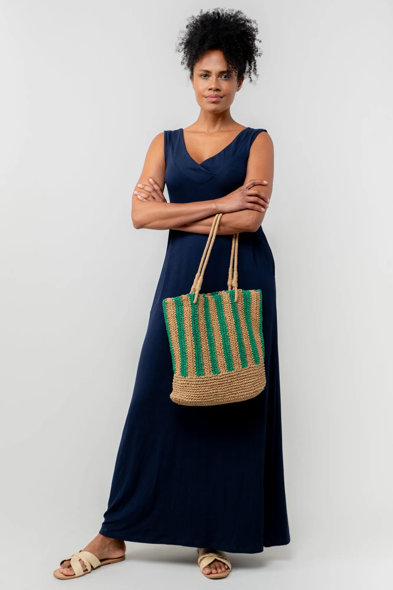 Raffia Shoulder Bag