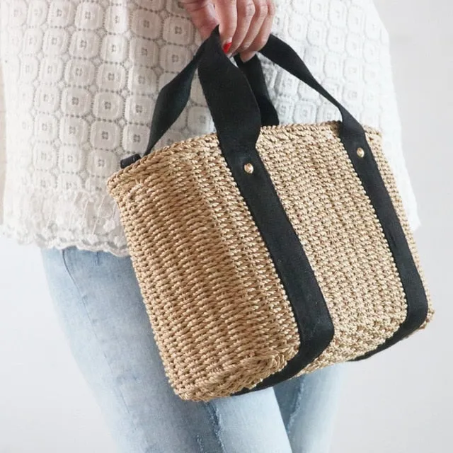 Rattan Bag Beach Straw Bag