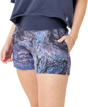 Realtree Camo Women's High-Waisted Athletic Bottoms with 2 Pockets, Lightweight for Running, Hiking, Camping & Fishing