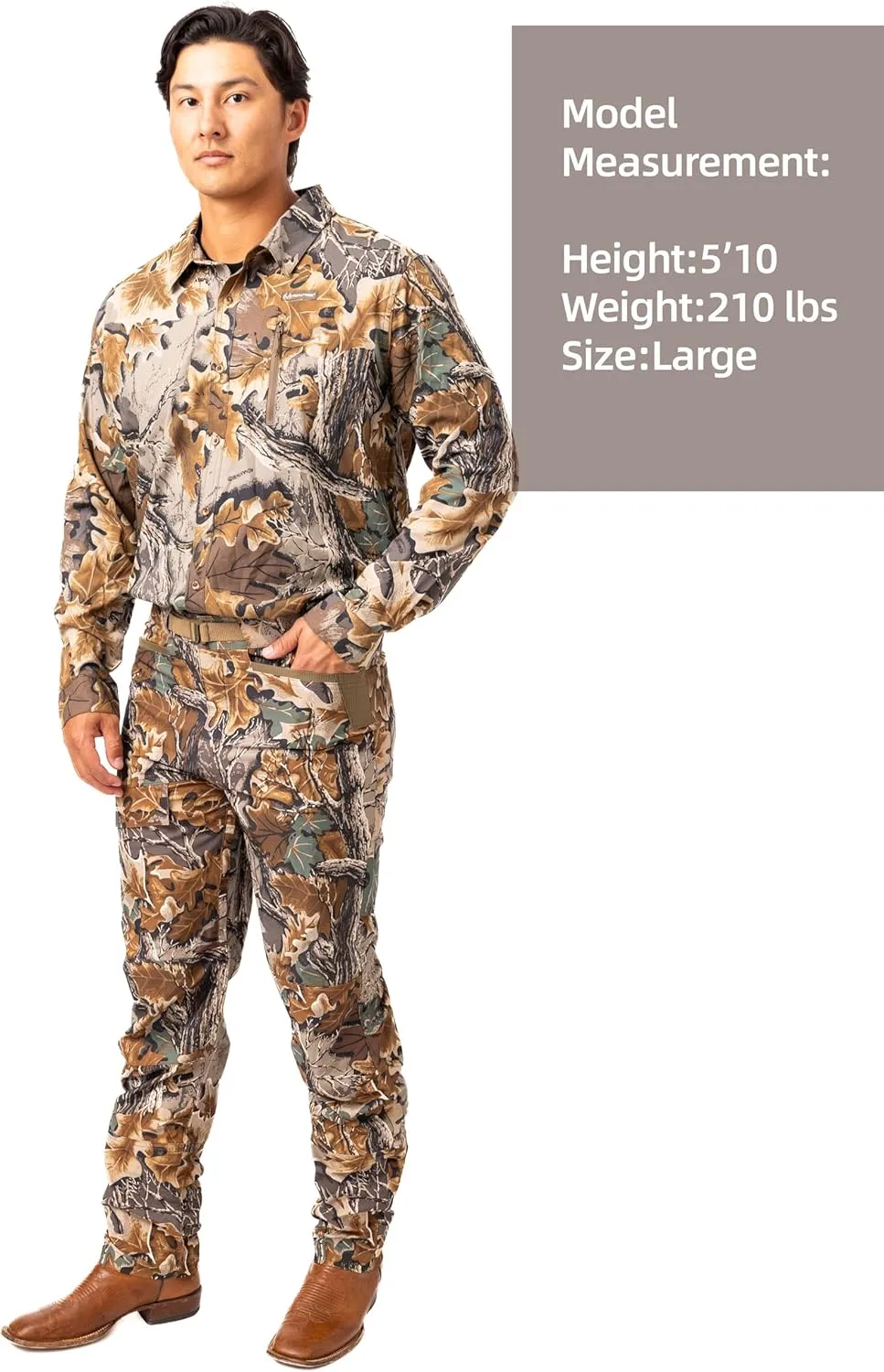 Realtree Men's 5-Pocket Camo Hunting Pant - Durable Pants with Reinforced Knees, Water-Resistant, Breathable Ripstop Fabric
