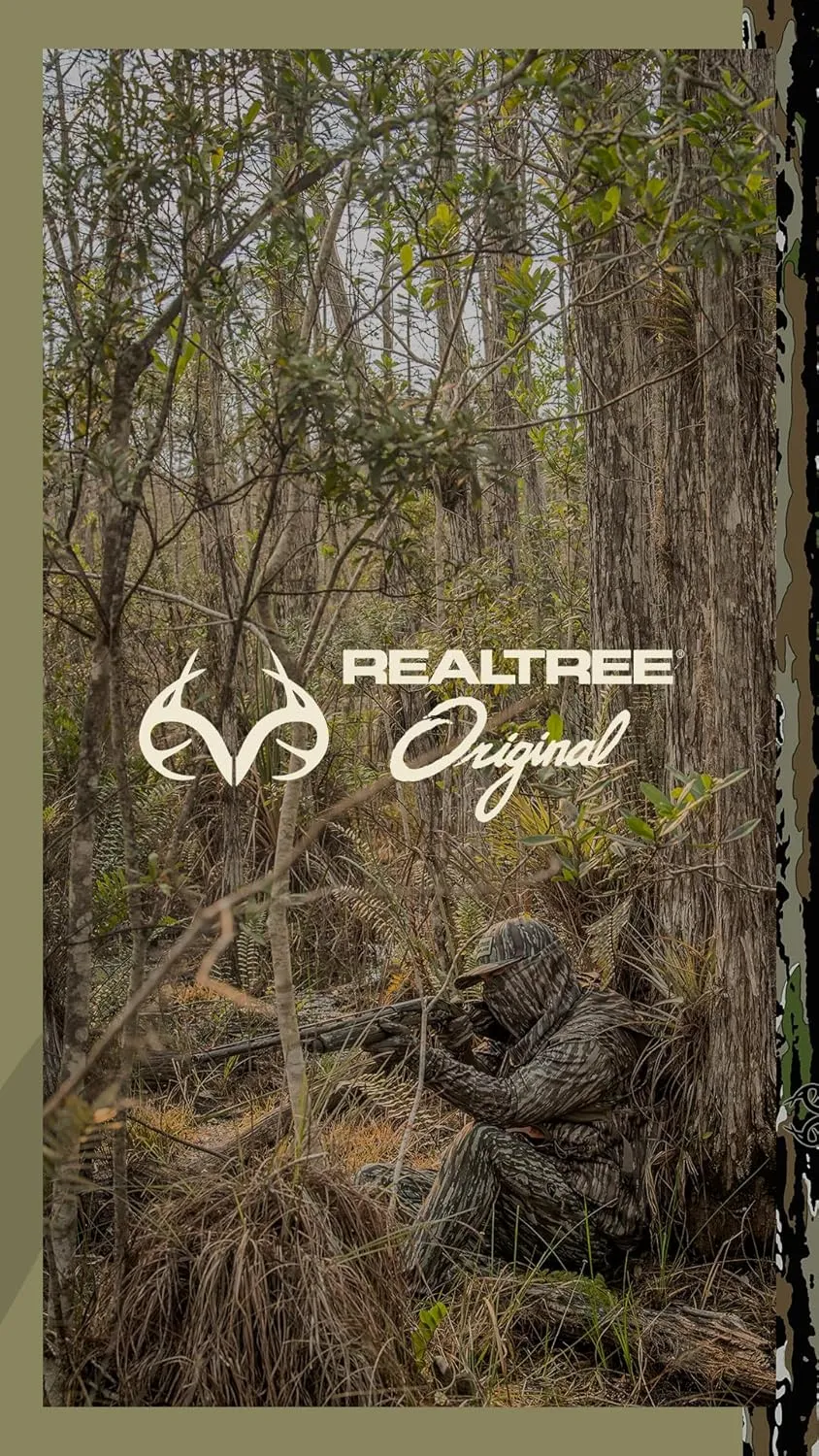 Realtree Men's 5-Pocket Camo Hunting Pant - Durable Pants with Reinforced Knees, Water-Resistant, Breathable Ripstop Fabric