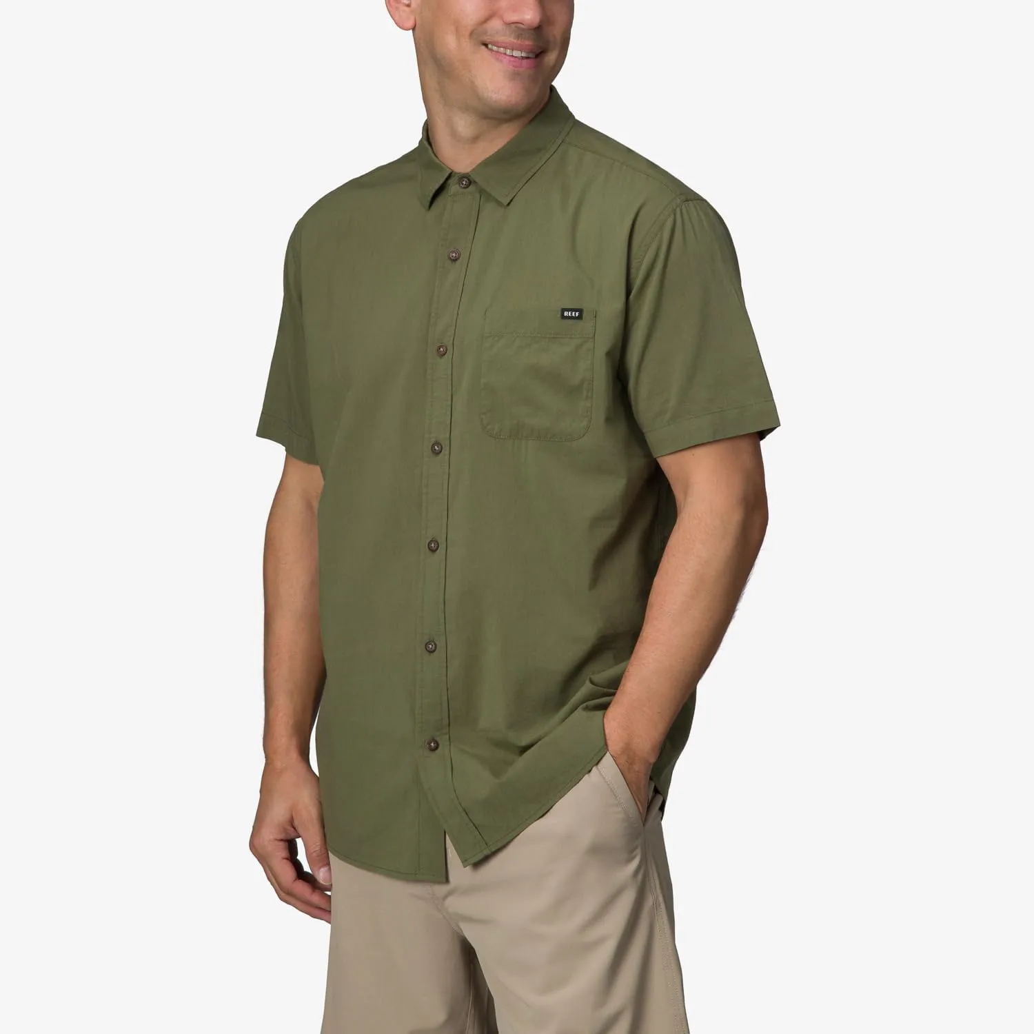 Reef Men's Rains Short Sleeve Shirt