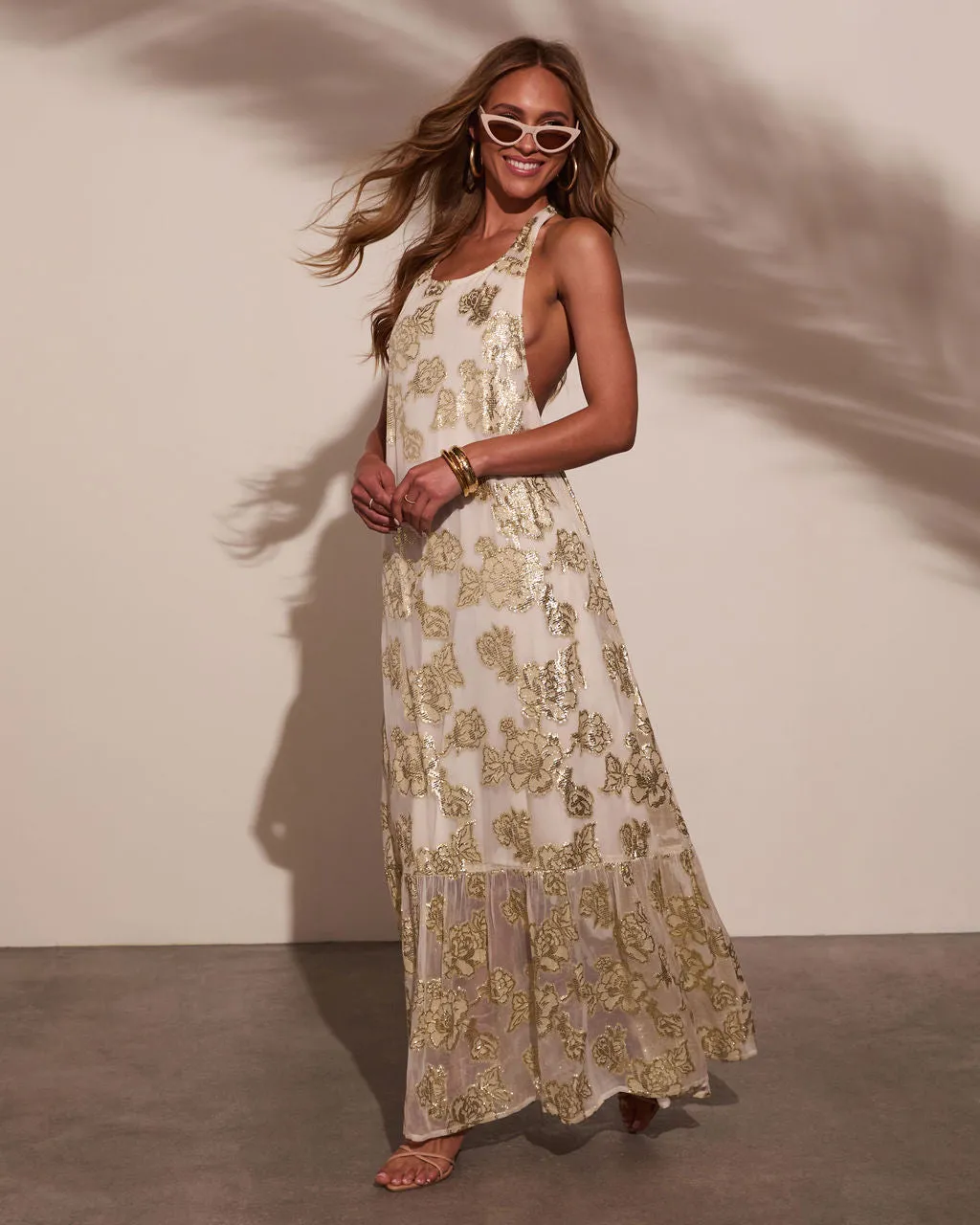 Renah Halter Floral Maxi Dress