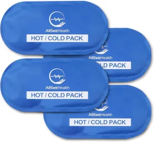 Reusable Hot and Cold Gel Ice Packs for Injuries | Cold Compress, Ice Pack, Gel Ice Packs, Cold Packs for Injuries,10.5 x 5 Inch (4 Pack)