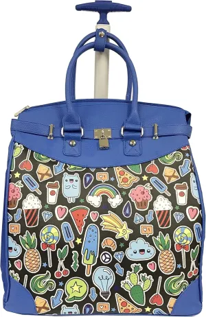 Rollies Pop Art Rolling 14-inch Laptop Travel Tote
