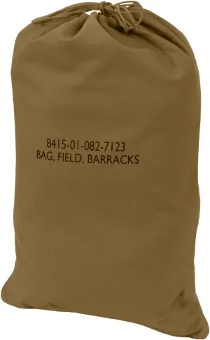Rothco Canvas Barracks Bag Multi-Functional, Dependable, and Durable for Field Use and Travel, Coyote Brown - 30" x 40"