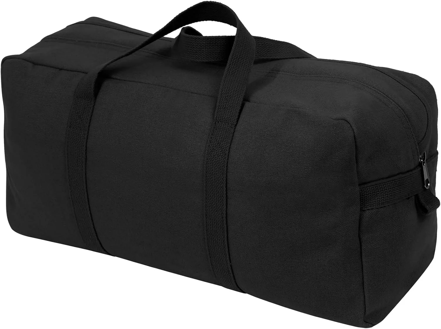 Rothco Canvas Tanker Style Tool Bag, 19” x 9” x 6”, Black