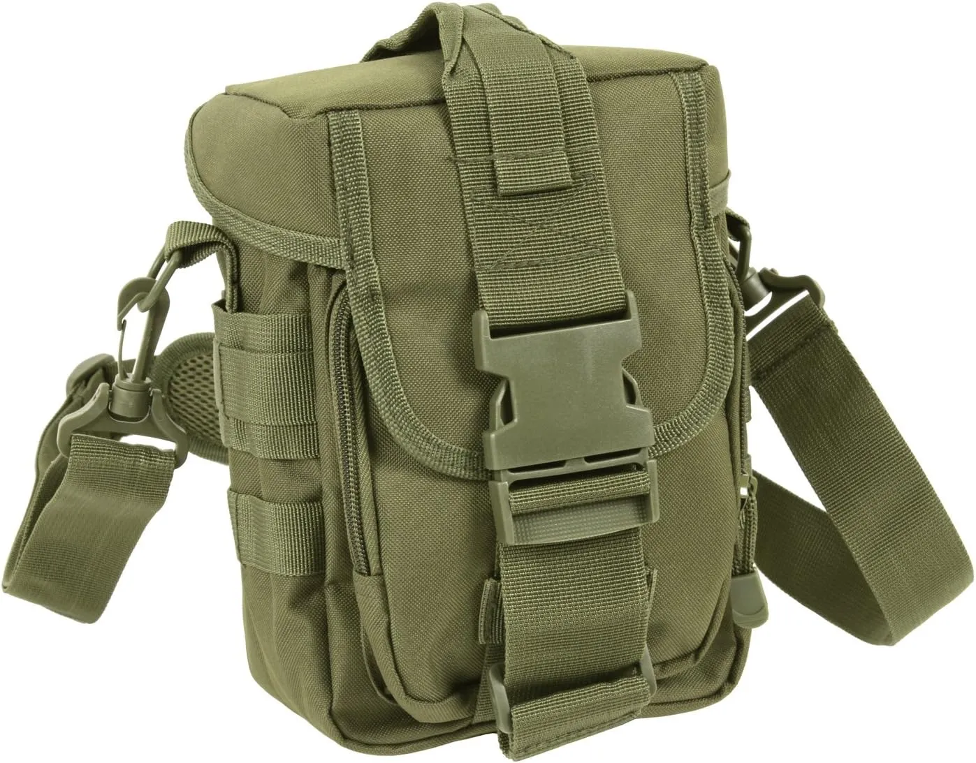 Rothco Flexipack MOLLE Tactical Shoulder Bag Crossbody Bag,Olive Drab