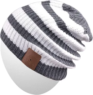 Rotibox Washable Bluetooth Beanie Hat with Wireless Stereo Over Ear Headphones Headsets Earphone Speaker Hands Free