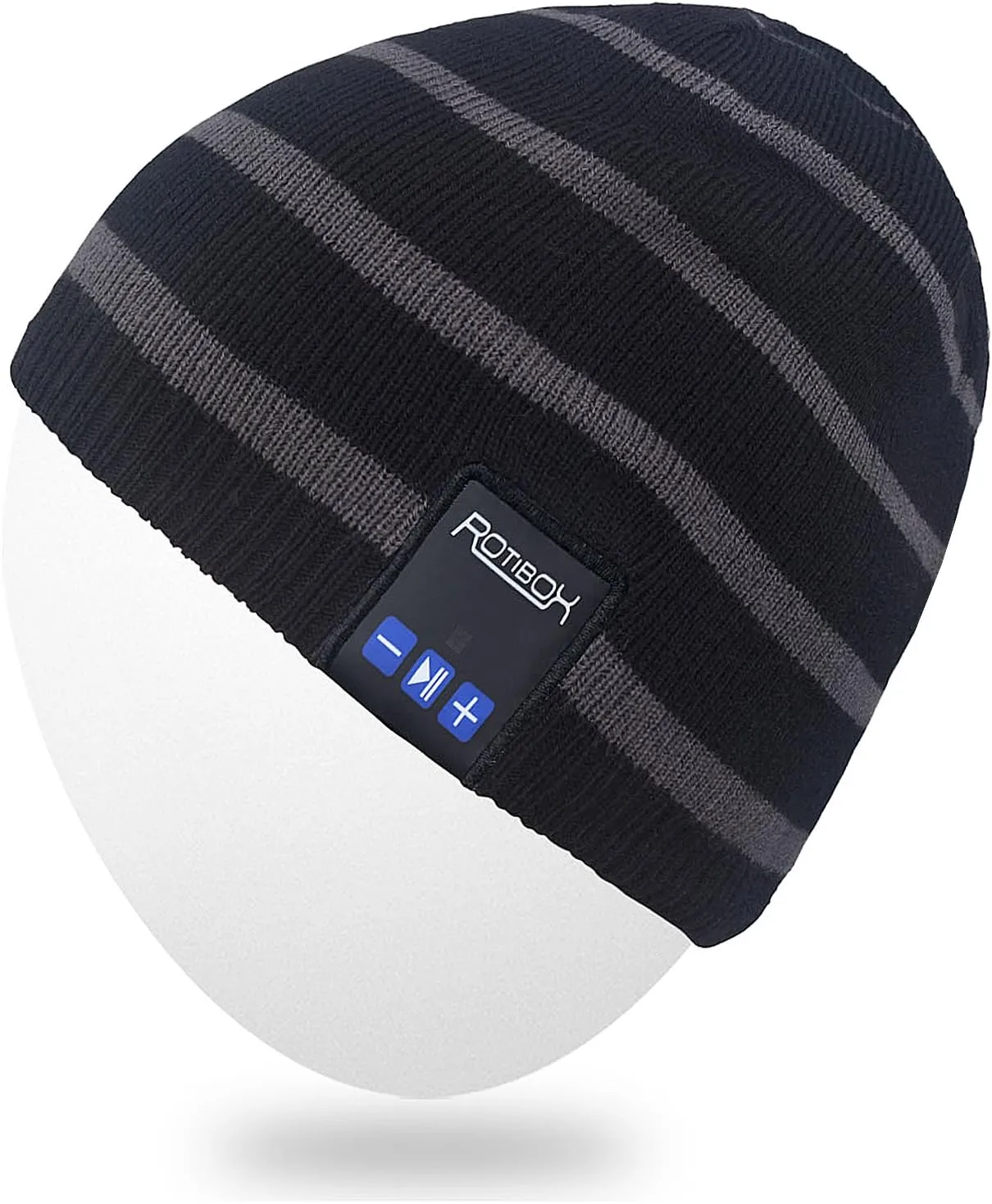Rotibox Washable Bluetooth Beanie Hat with Wireless Stereo Over Ear Headphones Headsets Earphone Speaker Hands Free