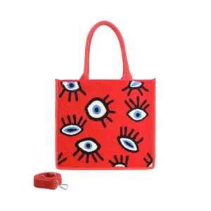 Ruby Whimsical Wonder Eye Tote Bag
