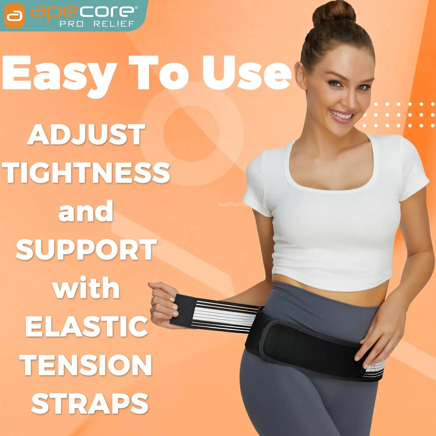 Sacroiliac Hip Belt for Women and Men That Alleviates Sciatic, Pelvic, Lower Back, Leg and Sacral Nerve Pain Caused by Si Joint Dysfunction| Trochanter Brace (XL-XXL)