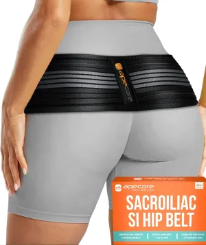 Sacroiliac Si Hip Belt Relief from Si Joint, Sciatica, Pelvis, Lower Back Pain - Support Brace for Women and Men - for Sacral Nerve, Hip Loc Tilt Up Belts Braces (XL-XXL)