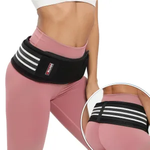 Sacroiliac SI Joint Hip Belt, Lower Back Support Brace for Men Women, Anti-Slip Pelvic Support Belt for Sciatica, Pelvis, Lumbar & Nerve Pain Relief Devices Trochanter Belt (Petite XS/S)