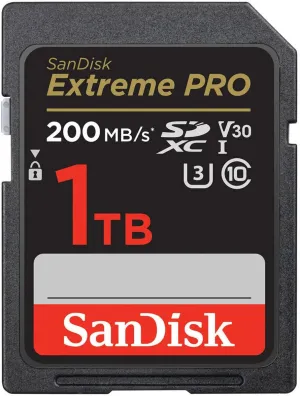 SanDisk Extreme PRO 1TB UHS-I U3 SDXC Memory Card