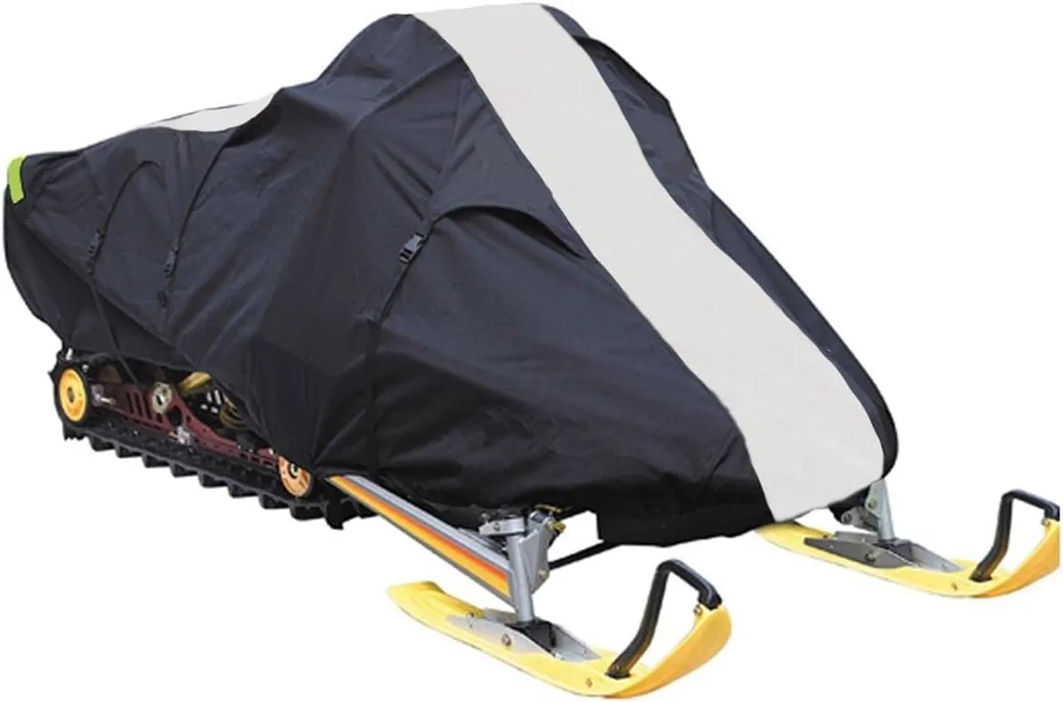 SBU 600D Snowmobile Travel and Storage Cover Compatible for 2018-2022 Model Year Polaris 800 Titan XC 155 Sleds. Slush and Mud Protection