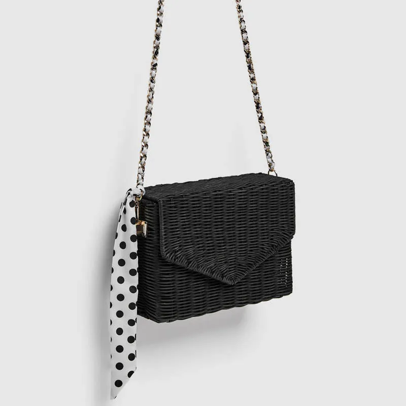Scarf Rattan Straw Bags