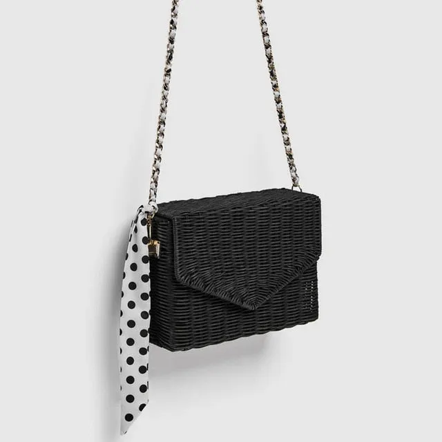 Scarf Rattan Straw Bags