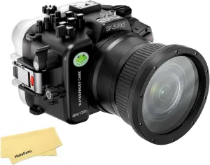 Seafrogs Underwater Housing for Sony Alpha FX3 I FX30 [40M/130FT] Waterproof Case Scuba Diving Housing for Sony ILME-FX3 I FX30   FE 28-70mm F3.5-5.6, 24-70mm f/4, 16-35mm f/4, 50mm f/1.2 Lens