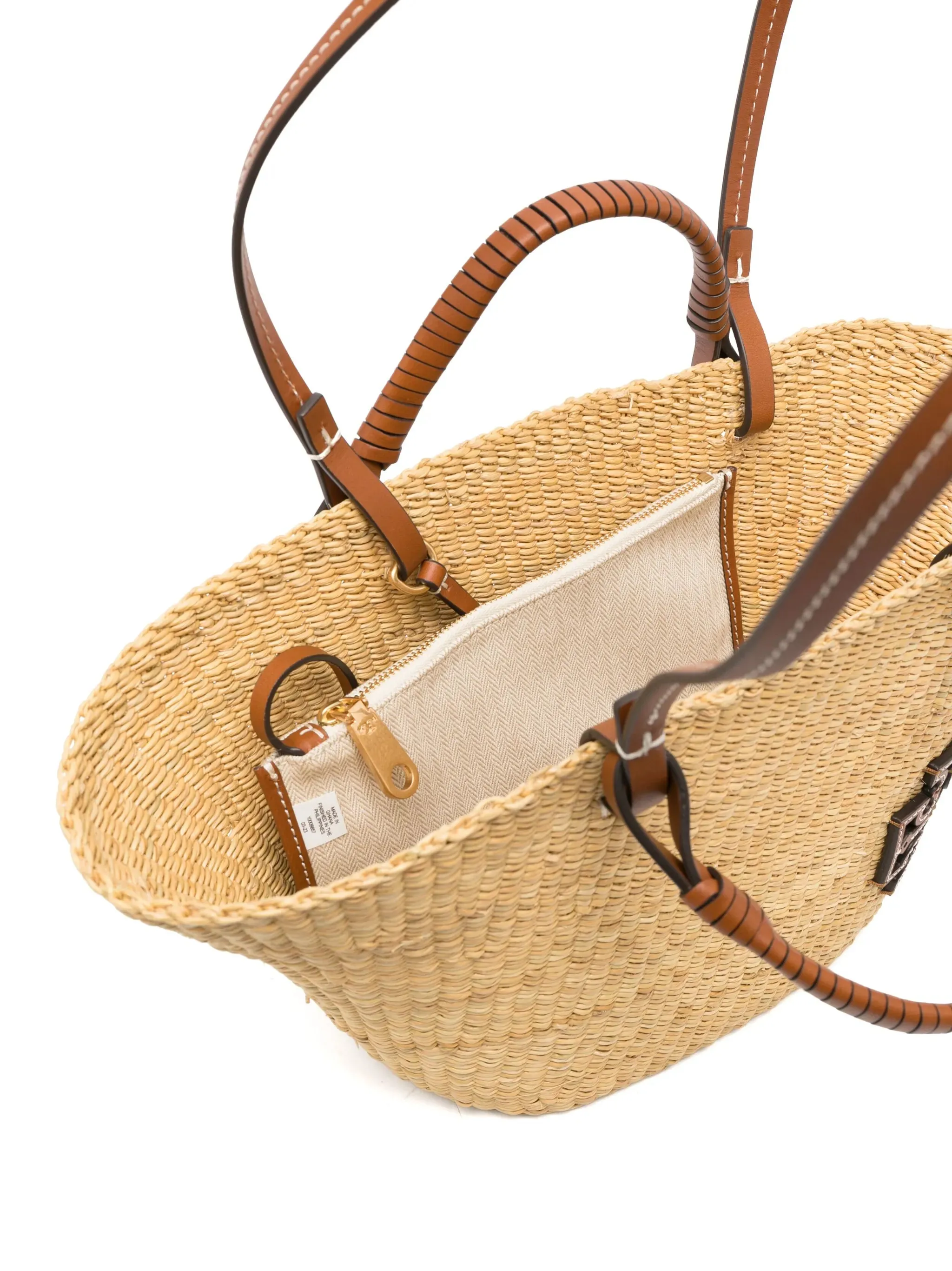 Seamless integration bag raffia Comprehensive catalog tote Ella small