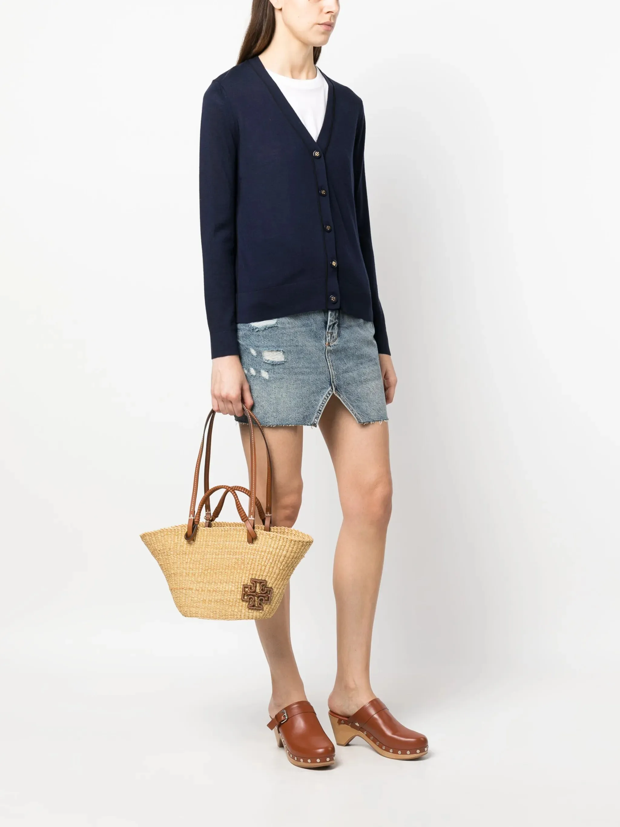 Seamless integration bag raffia Comprehensive catalog tote Ella small