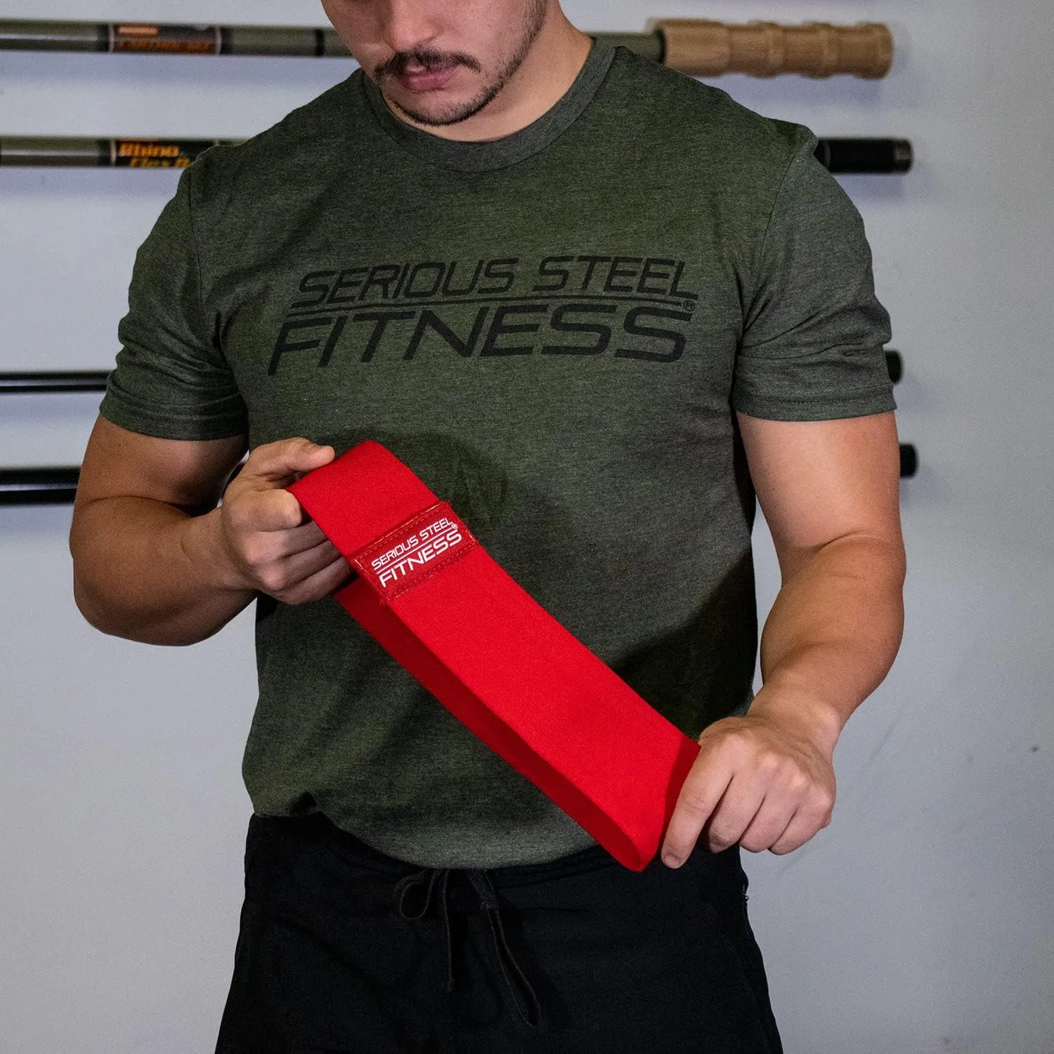 Serious Steel Fitness Hip and Glute Activation Band | Squat & Deadlift Warm-up Band for HIPS and Glutes