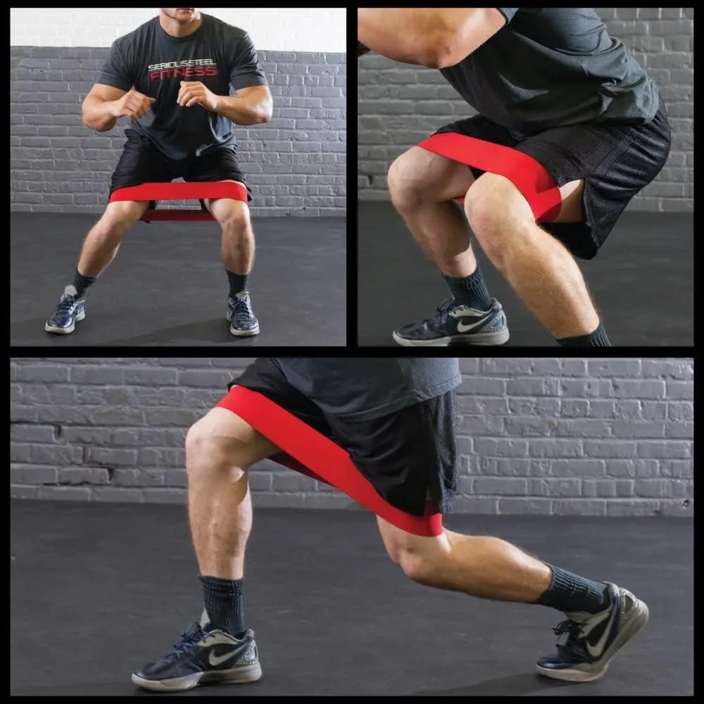 Serious Steel Fitness Hip and Glute Activation Band | Squat & Deadlift Warm-up Band for HIPS and Glutes