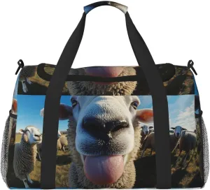 Sheep Travel Duffel Bag Tote Bag Sports Gym Bag For Women And Men