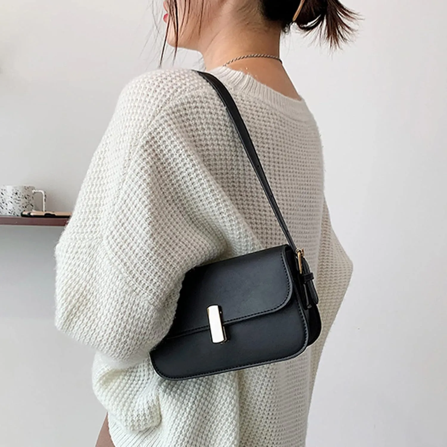 Shoulder Bag Fashion Printed Handbag Crossbody Small Square Crossbody Bag for Women Carryall 34 Maple