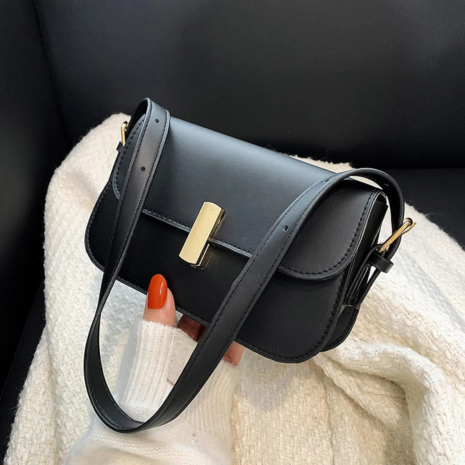 Shoulder Bag Fashion Printed Handbag Crossbody Small Square Crossbody Bag for Women Carryall 34 Maple