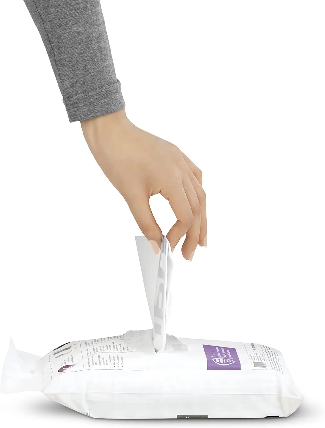simplehuman Code J 100 Count, Genuine Custom Fit Liners, Drawstring Trash Bags in Dispenser Packs, 30-45 Liter / 8-12 Gallon, White