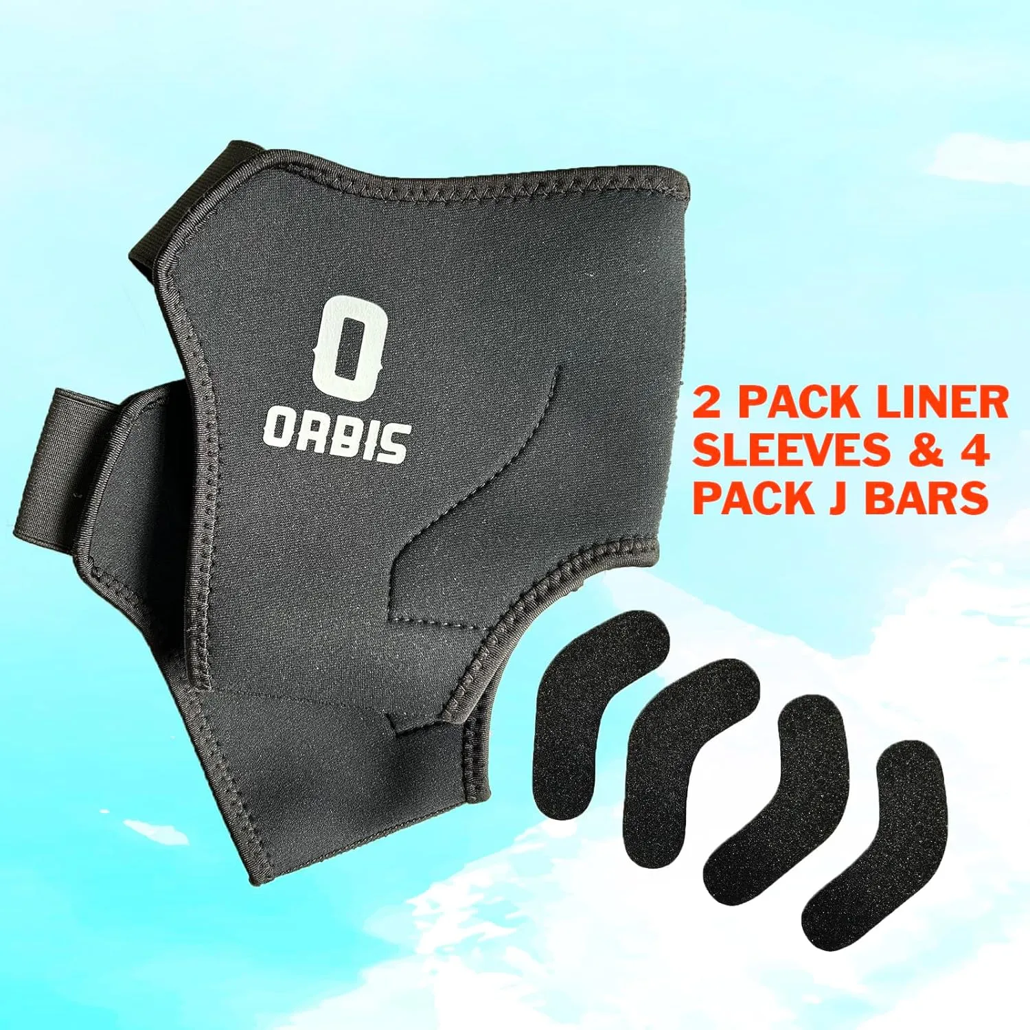 Ski & Snowboard Boot Fitting Liner Sleeve with 4 Pack J Bars, Reduce Heel Lift and Ankle Blisters, Small & Large (Large)