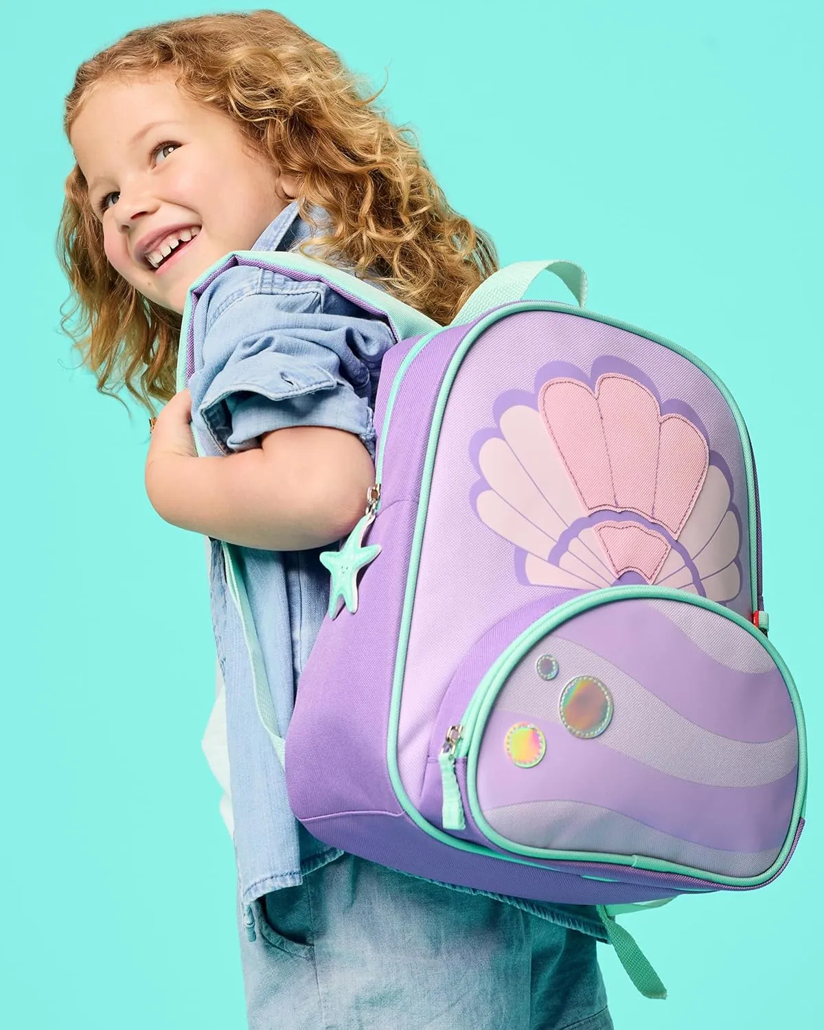 Skip Hop Unisex Kid's Little Backpack, Seashell