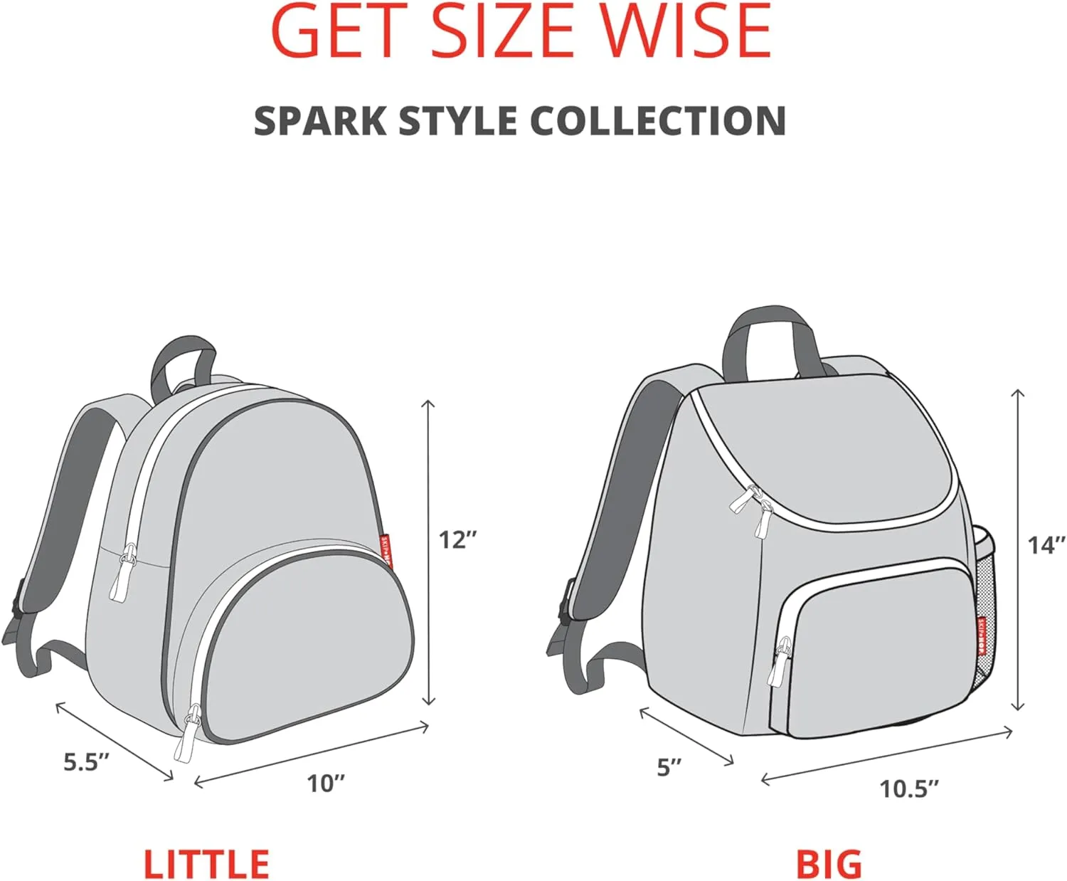 Skip Hop Unisex Kid's Little Backpack, Seashell