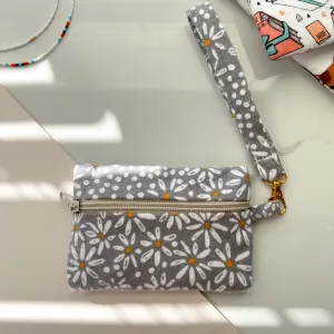 Small Coin Purse with Wristlet, Keychain Wristlet, Fabric Purse