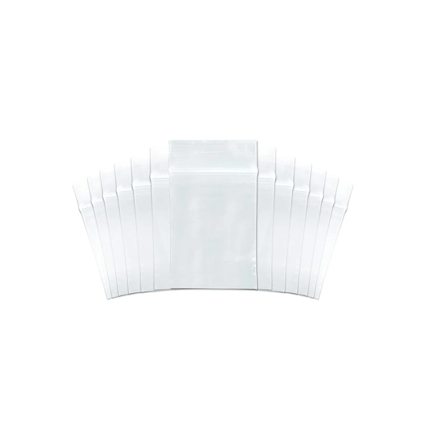 SNL Quality Zipper Lock Reclosable Clear Disposable Plastic Bags, Strong | 3" X 4" - 2 MIL - 1,000 Bags