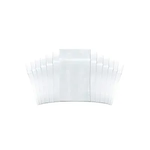 SNL Quality Zipper Lock Reclosable Clear Disposable Plastic Bags, Strong | 3" X 4" - 2 MIL - 1,000 Bags