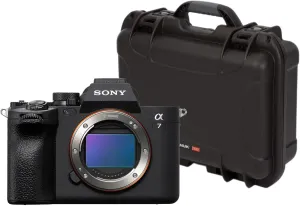 Sony Alpha 7 IV Full-Frame Mirrorless Lens Camera (Body Only) Bundle with 920 Molded Interior Hard Case with Foam Insert and Lid Organizer for Sony A7R Camera (Black) (2 Items)