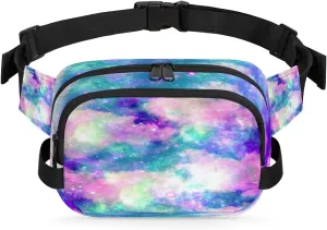 Spectacular Star Fanny Pack for Men Women Waterproof Belt Bag Cross Body Sling Bag with Adjustable Strap Fashion Waist Bag for Travel Running Hiking Workout Shoulder Bag