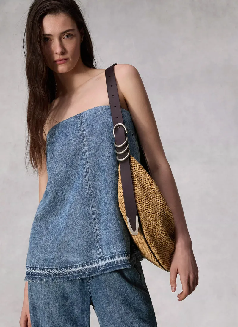 Spire Hobo Straw Bag