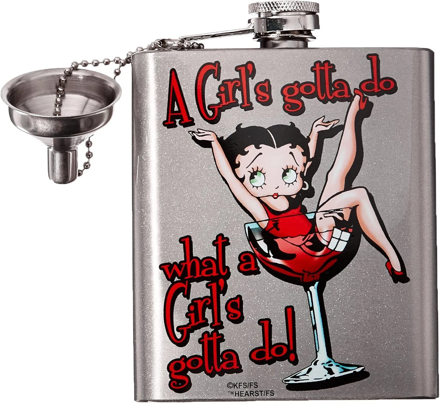 Spoontiques Betty Boop Hip Flask