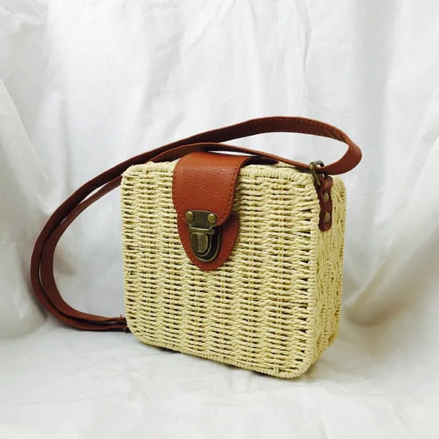 Square Round Mulity Style Straw Bag Handbags